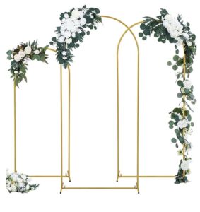 3 pc wedding arch (gold)