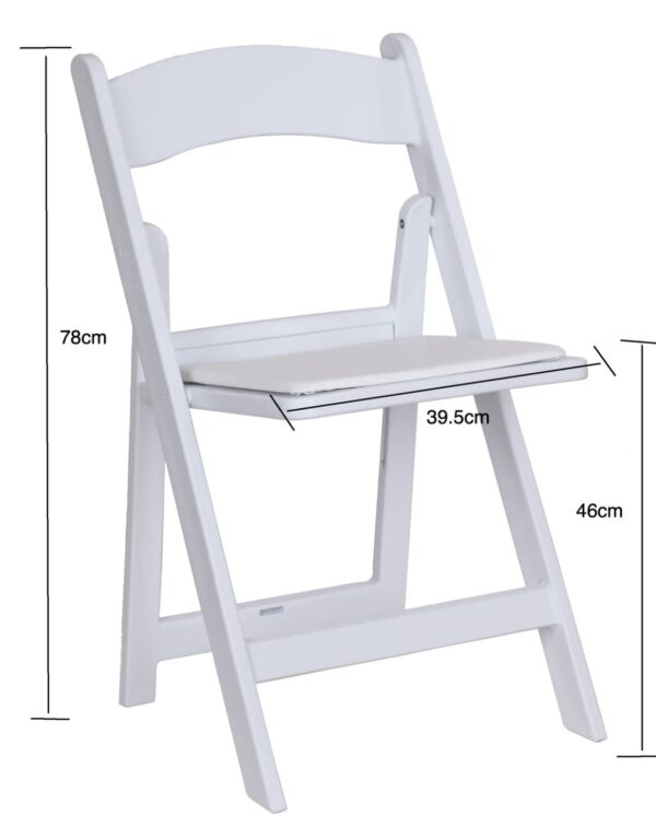 Americana Chairs - White (cushion included) - Image 4
