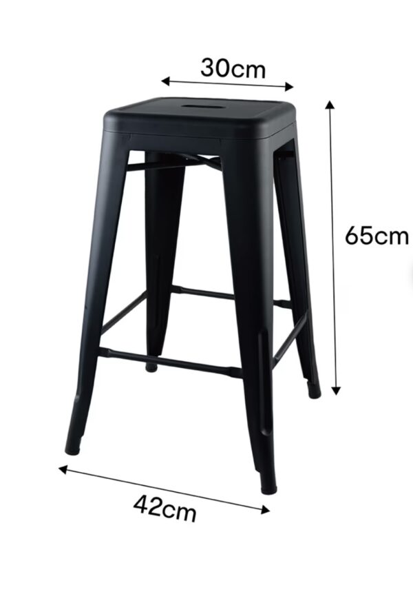 Replica Tolix Bar Stools - black - Image 3