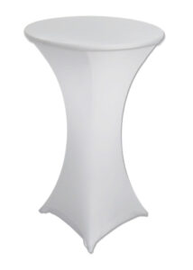 Lycra bar table white cover