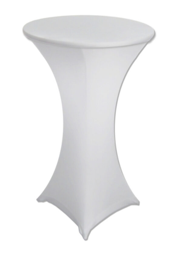 Lycra bar table white cover