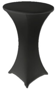 Lycra bar table black cover