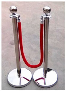 Heavy duty bollard with cord (2pk)
