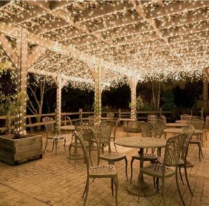 Waterproof fairy lights (warm, 30m)