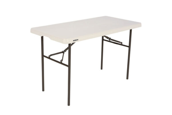 4ft bi-fold heavy duty white table