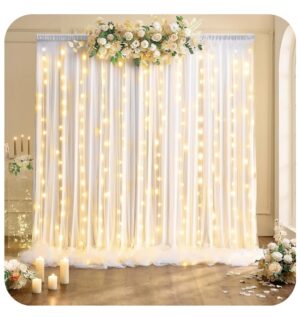3×3 led curtain light (warm or white)