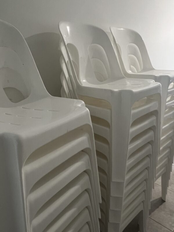 Premium White Pipee Chairs - Image 5