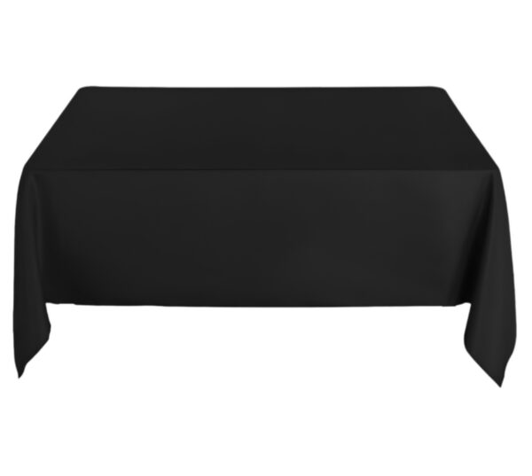 Black rectangle tablecloth (for 1.8m table)