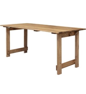 Rustic timber trestle table – 1.8m (seats 6-8)