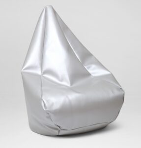 Outdoor/vinyl bean bag - silver