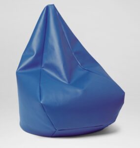 Outdoor/vinyl bean bag - blue