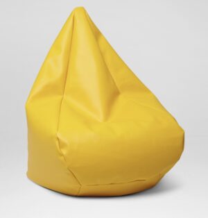 Outdoor/vinyl bean bag – yellow