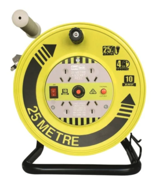 Extension lead with reel (25m)