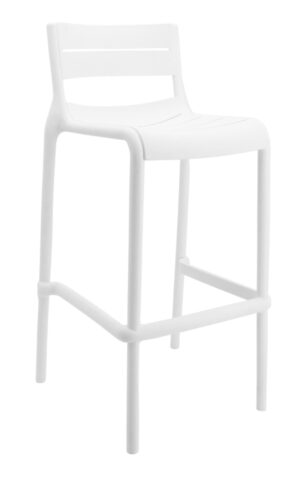 High back bar chair