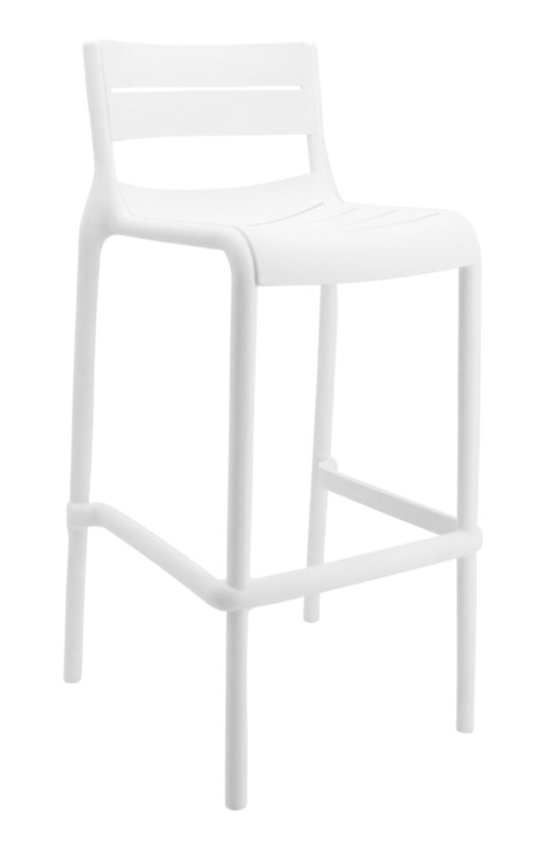 High back bar chair