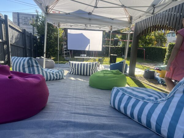 Option 3: Cinema/movie night hire - (Same as option 2 + bean bags & grass mat) - Image 2