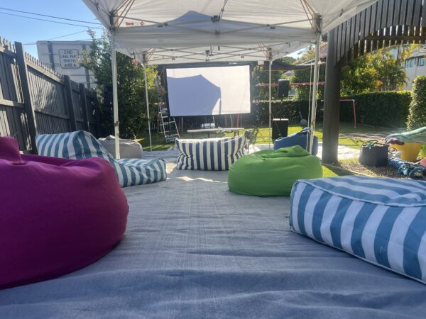 Option 5: Cinema/movie night hire (Same as option 4 with bean bags and grass mat) - Image 10