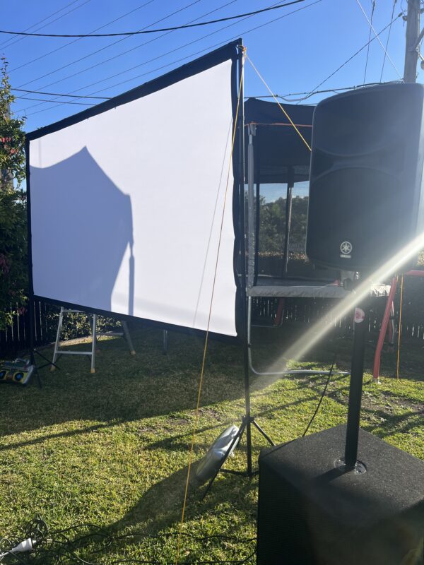 Option 7: Cinema/movie night hire (Same as option 6 + fairy floss machine and festoon lights) - Image 4