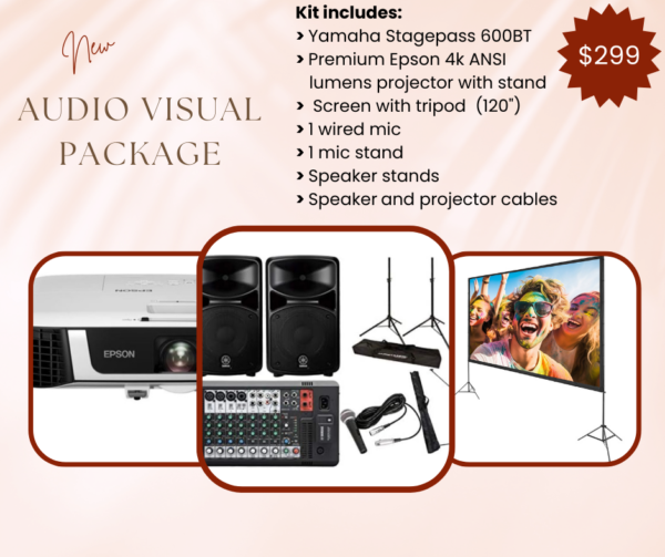 Sound and projector package hire