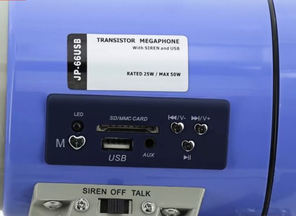 Megaphone with Built-In Alert Siren - Image 3